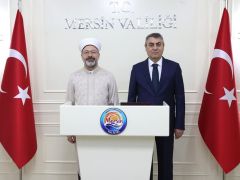 Diyanet İşleri Başkanı Erbaş, Mersin Valiliğini Ziyaret Etti…