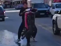 Ön Tekerleği Kaldırdı, Sosyal Medyada Paylaştı  41 Bin TL Ceza Yedi…